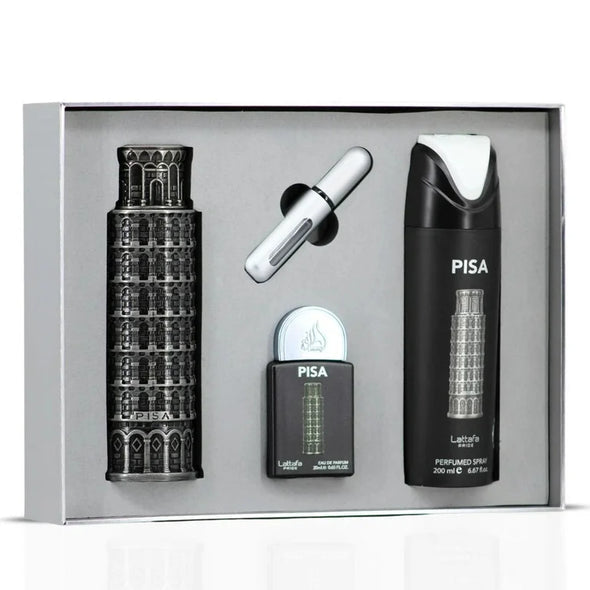 GIFT SET PISA UNISEX - 3 Piece Eau De Parfum Gift Set BY LATTAFA PRIDE