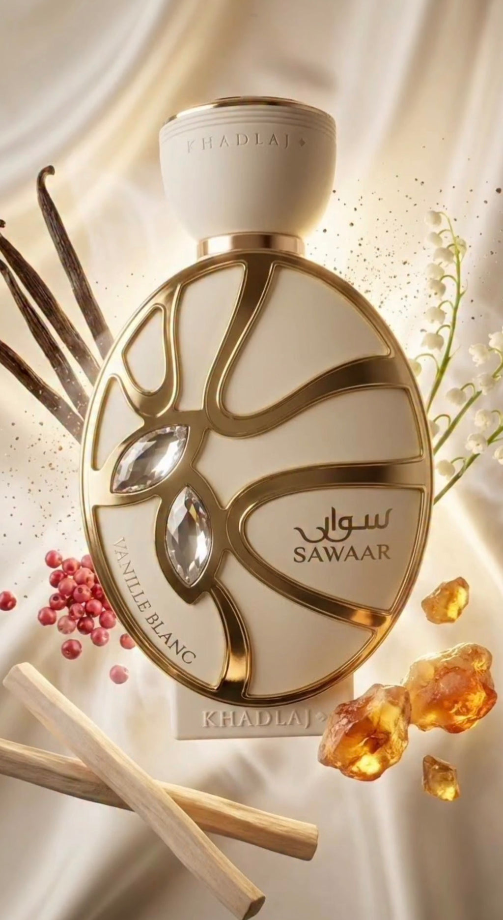 SAWAAR VANILLE BLANC 100 ML EXTRAIT DE PARFUM SPRAY FOR WOMEN by Khadlaj