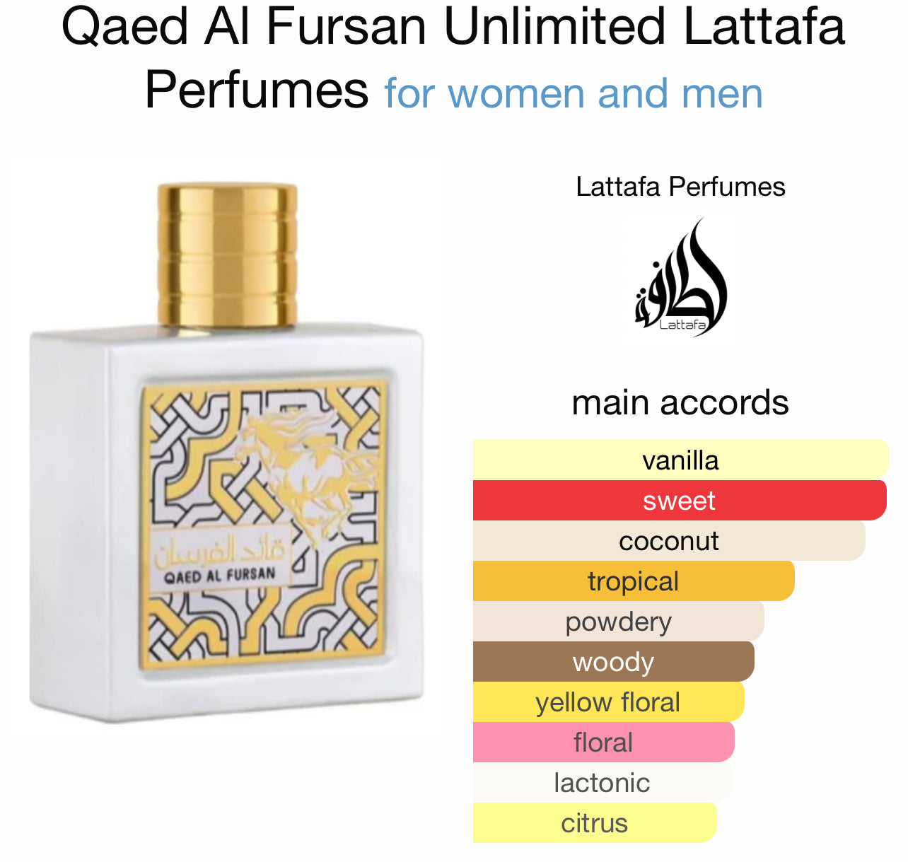 Qaed Al Fursan lattafa 3.4 fl oz