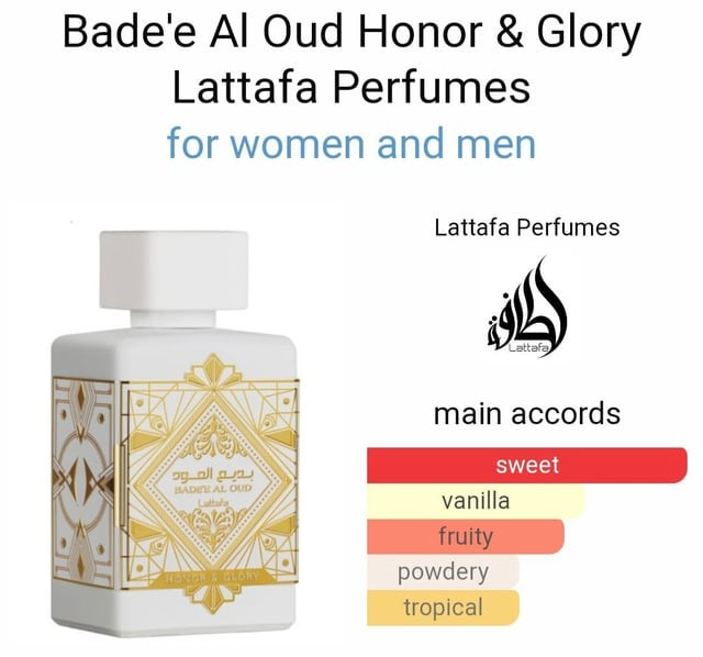 Bade'e Al Oud Honor & Glory
Lattafa Perfumes 3.4 fl oz EDP