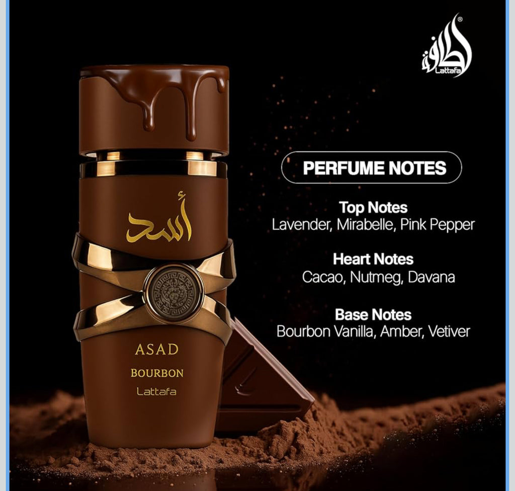 ASAD BOURBON EDP MEN - 100ML (3.4oz) BY LATTAFA