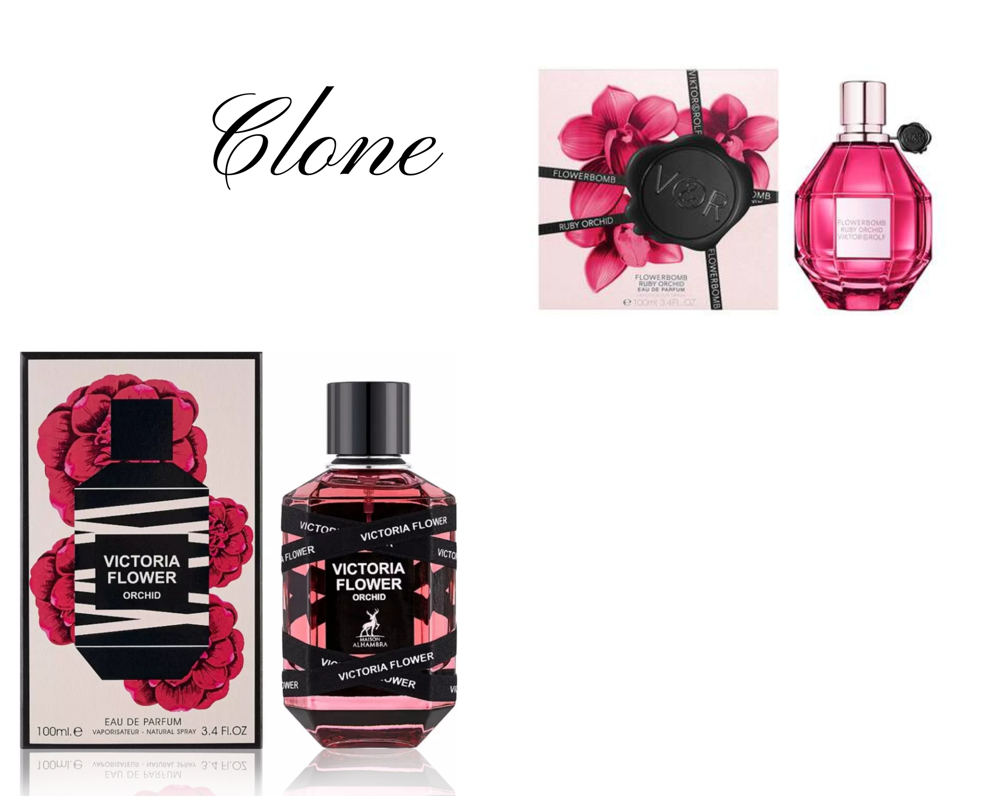 Victoria Flower Orchid Eau De Parfum by Maison Alhambra 100ml 3.4 FL OZ